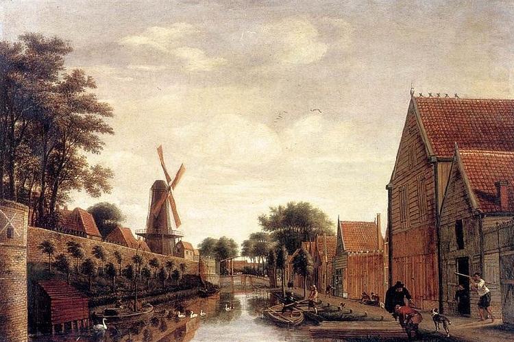 POST, Pieter Jansz The Delft City Wall with the Houttuinen china oil painting image